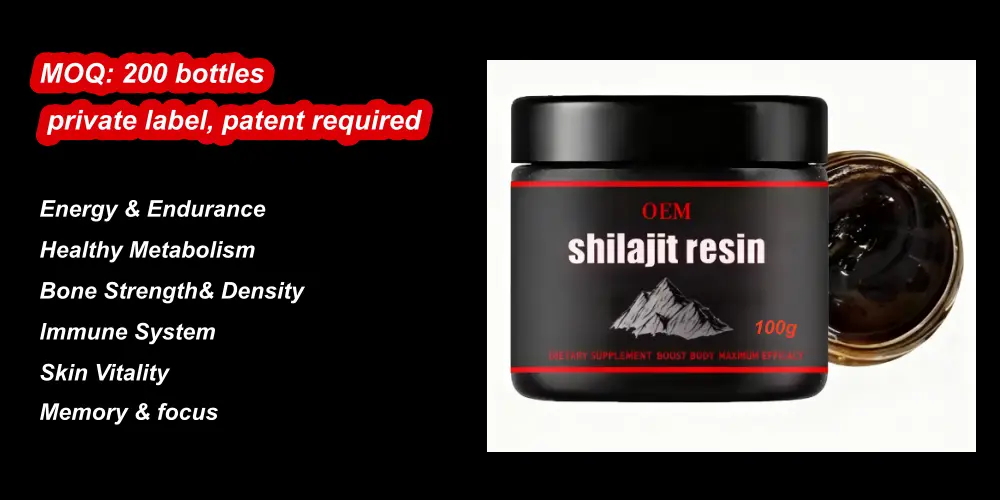 Shilajit Resin Liquid OEM services