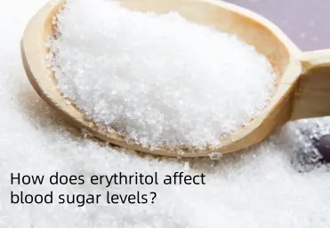 How does erythritol affect blood sugar levels?